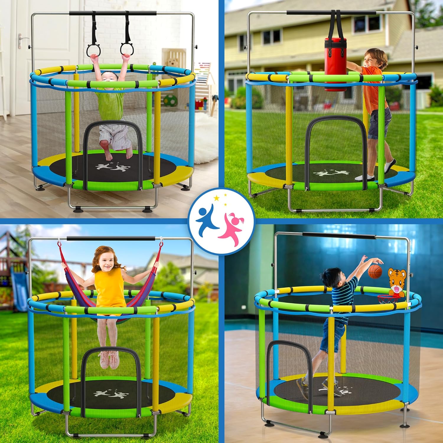 KickStart 6-in-1 Toddler Trampoline